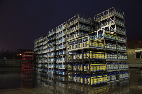 reportage complexe industriel primagaz stockage bouteilles de gaz photo fred bourcier